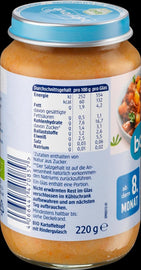 Kartupeļi ar liellopa gulašu no 8 mēn. vecuma