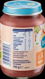 Zemenes, banāni, musli un āboli. No 6 mēn. vecuma. BIO