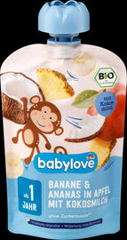 Banānu, ananāsu, ābolu biezenis ar kokosa pienu. BIO