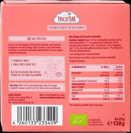 Zemeņu, ābolu batoniņš ar auzu pārslām. 6gb. BIO