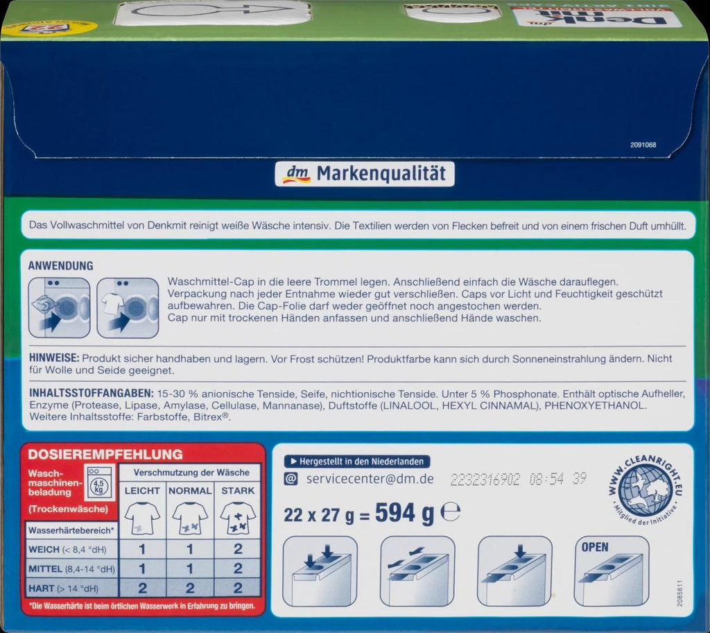 Veļas mazgājamās kapsulas 22 gb.